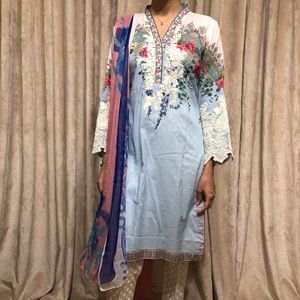 3pc Sana Safinaz Cotton Lawn Eid